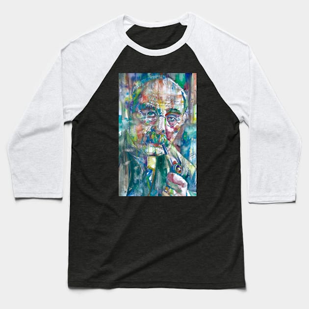 RUDYARD KIPLING - watercolor portrait .! Baseball T-Shirt by lautir